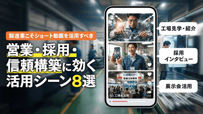 製造業こそショート動画を活用すべき理由とは？営業・採用・信頼構築に効く活用シーン8選