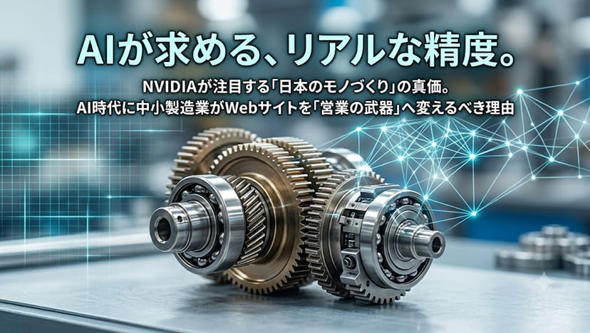 NVIDIAが注目する「日本のモノづくり」の真価。AI時代に中小製造業がWebサイトを「営業の武器」へ変えるべき理由
